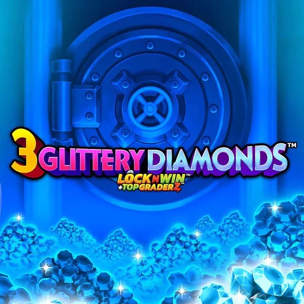 3 Glittery Diamonds logo by PearFiction Studios VipLuck Casino