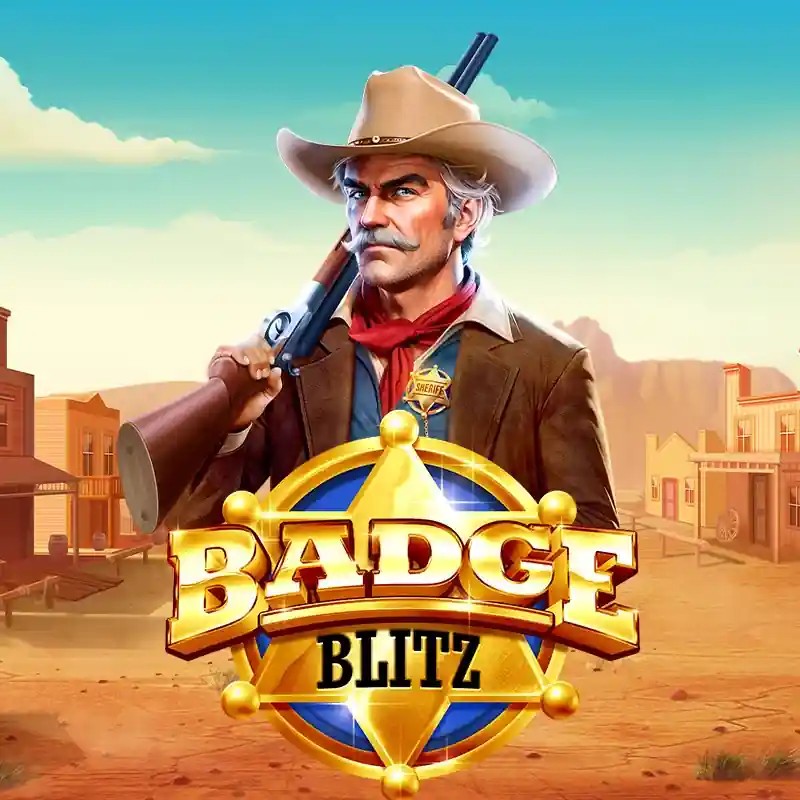 Official Slots logo: Badge Blitz by Pragmatic Play at VipLuck Casino