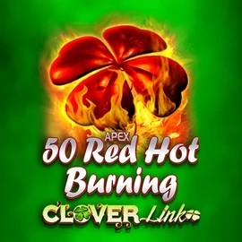 50 Red Hot Burning Clover Links logo by Novomatic VipLuck Casino