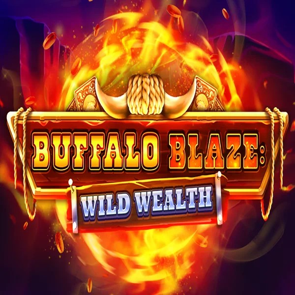 Buffalo Blaze Wild Wealth online game logo by OctoPlay on vipluckcasino.eu.com