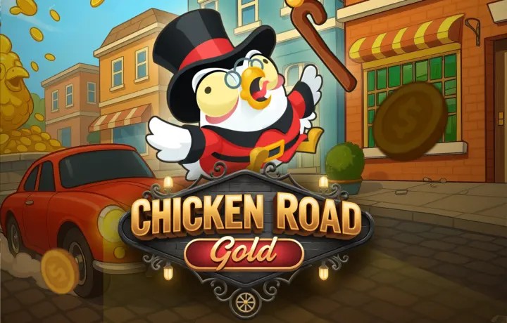 Chicken Road Gold game by InOut – logo hosted on VipLuck Casino