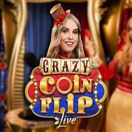 Crazy Coin Flip logo by Evolution at VipLuck CasinoCrazy Coin Flip
