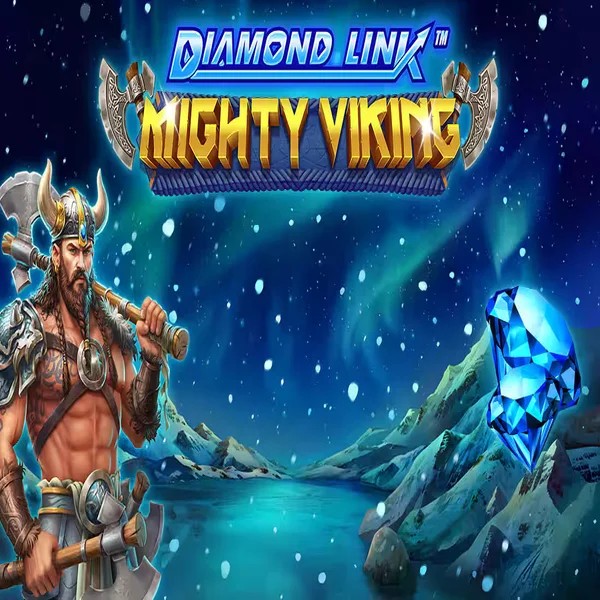 Diamond Link Mighty Viking logo by Greentube at VipLuck Casino