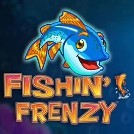 Logo of Fishin Frenzy from Blueprint Gaming at VipLuck Casino
