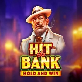 Hit The Bank Hold and Win slot logo by Playson at VipLuck Casino