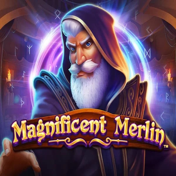 Slots logo of Magnificent Merlin from Greentube at VipLuck Casino
