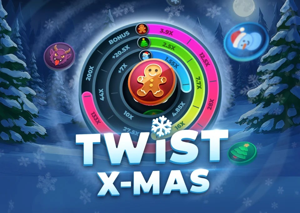 Official Casino Games logo: Twist X-mas by InOut at VipLuck Casino
